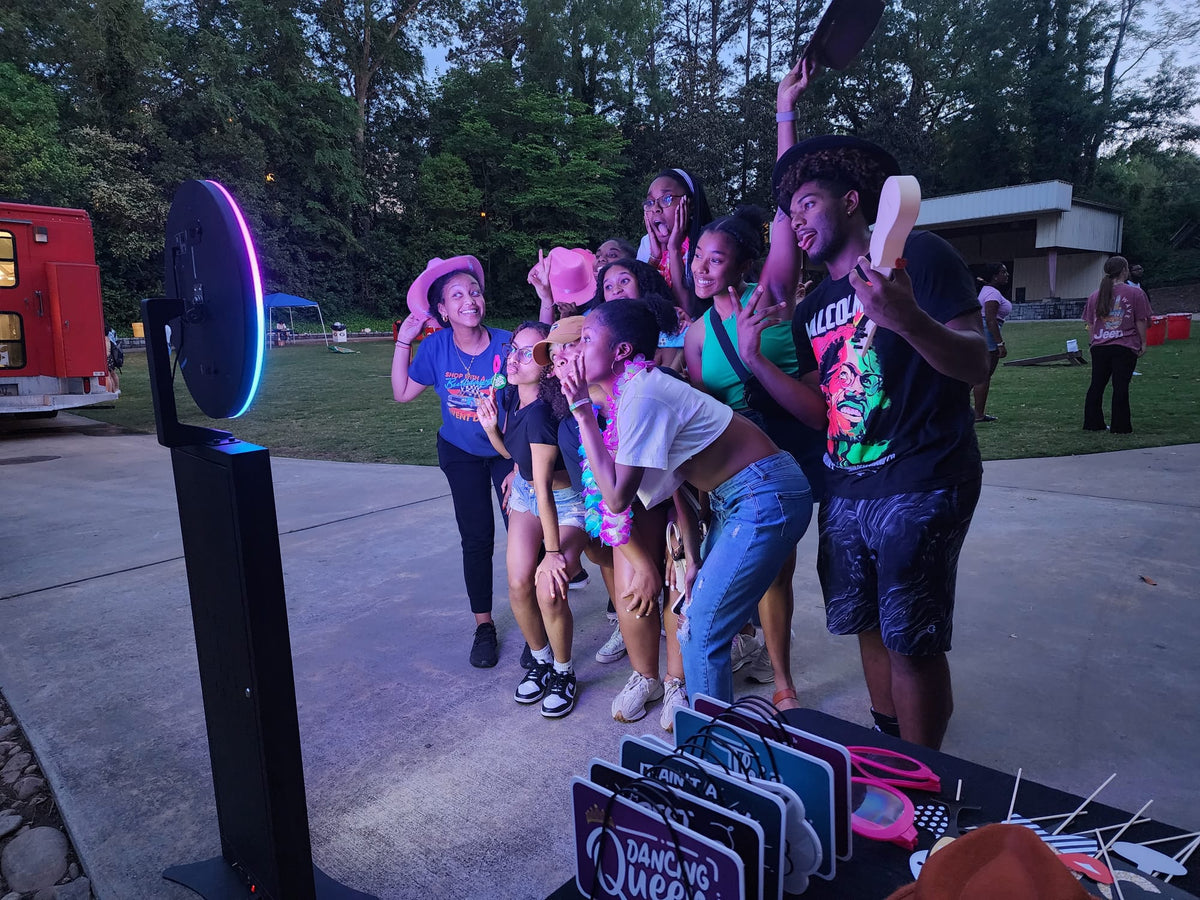 LCD Photo Booth branded for a University of Georgia event