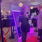 Guest signing their photo on the Mirror Photo Booth screen