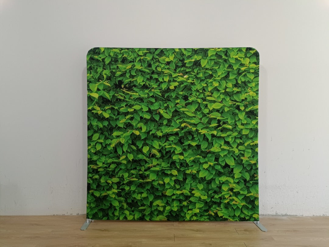 Floral plants 8x8 event backdrop rental by Snap&Fun